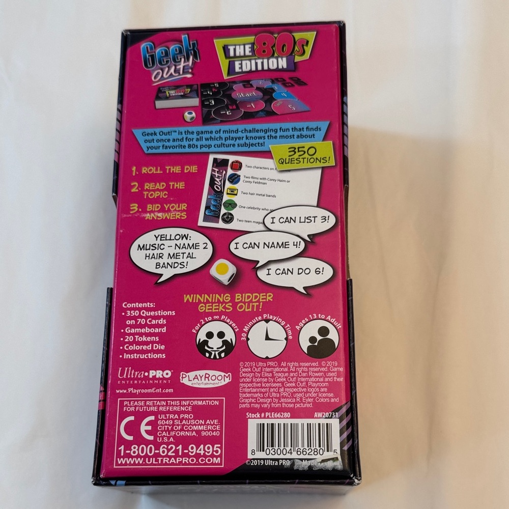 Geek Out! The 80s Edition Game - new - Picture 8 of 8